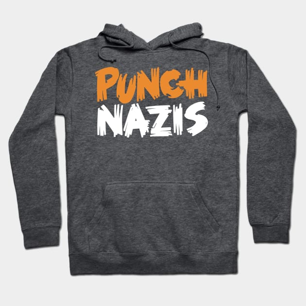 Punch Nazis Hoodie by polliadesign